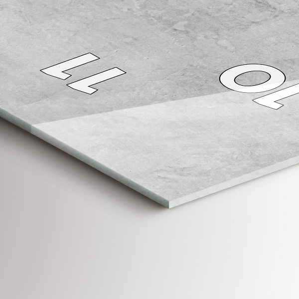 Ceas vertical de perete din sticlă Zid de piatră