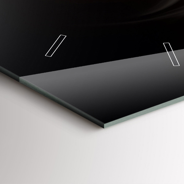 Ceas vertical de perete din sticlă O ceașcă de cafea