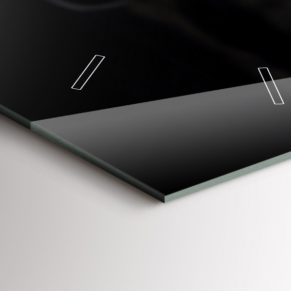 Ceas vertical de perete din sticlă ceașcă și boabe de cafea