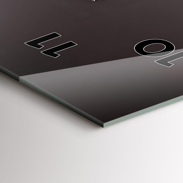 Ceas vertical de perete din sticlă Un pahar de vin roșu