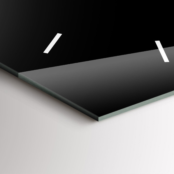 Ceas vertical de perete din sticlă O ceașcă de cafea