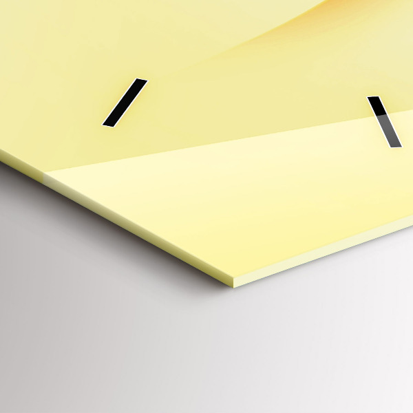 Ceas vertical de perete din sticlă Valuri abstracte