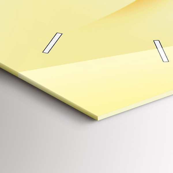 Ceas vertical de perete din sticlă Valuri abstracte