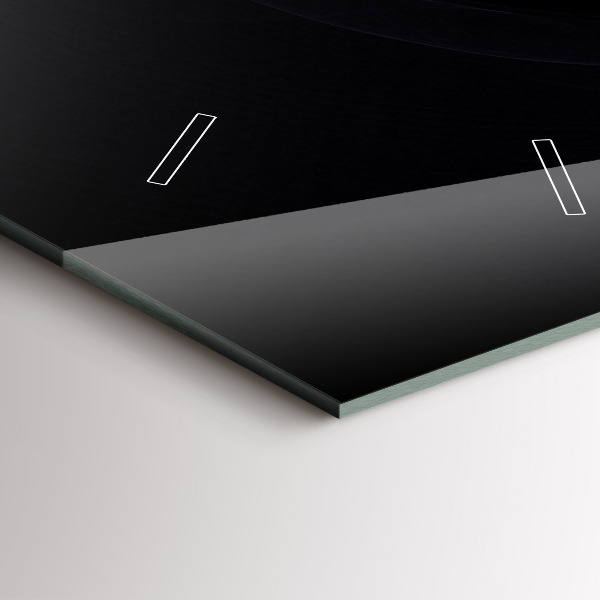 Ceas vertical de perete din sticlă Abstracție violet