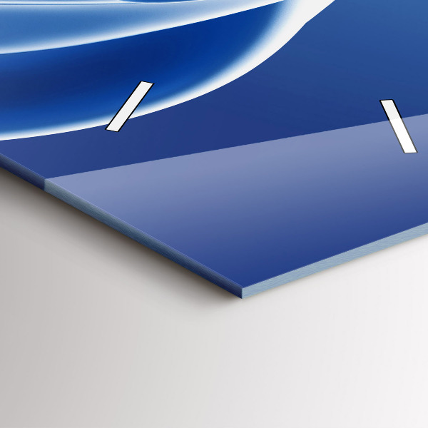 Ceas vertical de perete din sticlă Abstracție lichidă