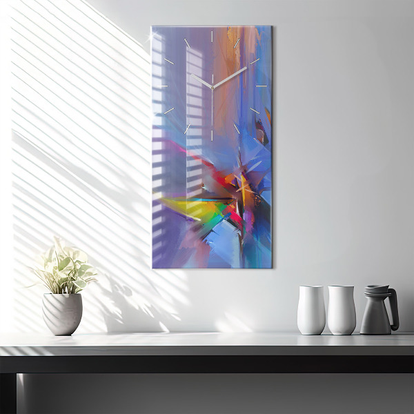 Ceas vertical de perete din sticlă Peisaj marin