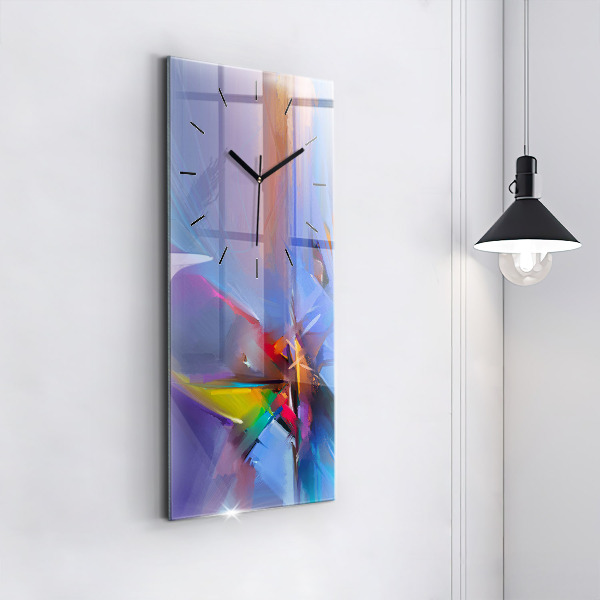 Ceas vertical de perete din sticlă Peisaj marin