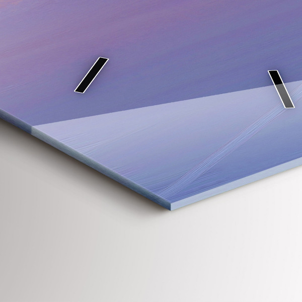 Ceas vertical de perete din sticlă Peisaj marin