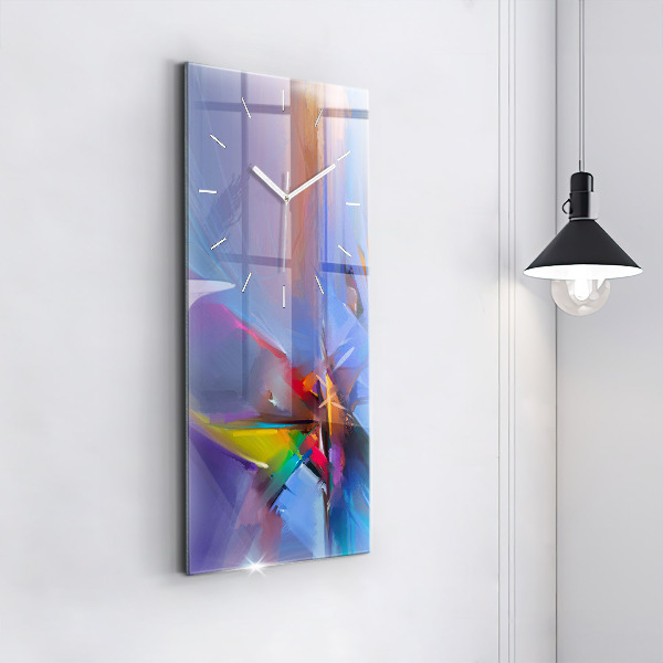 Ceas vertical de perete din sticlă Peisaj marin