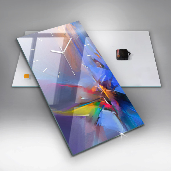 Ceas vertical de perete din sticlă Peisaj marin