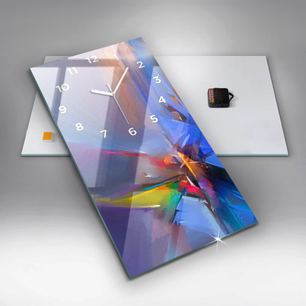 Ceas vertical de perete din sticlă Peisaj marin