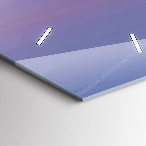 Ceas vertical de perete din sticlă Peisaj marin