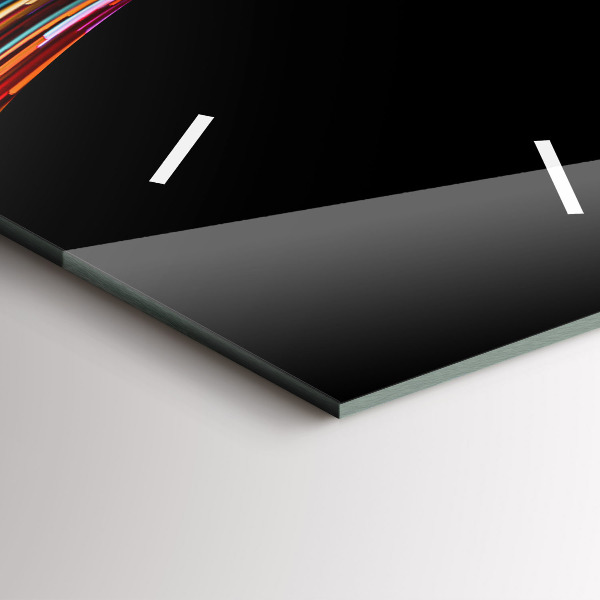 Ceas vertical de perete din sticlă Artă emoțională