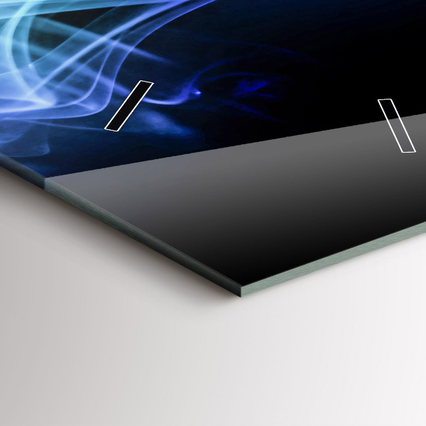 Ceas vertical de perete din sticlă Linii colorate abstracte