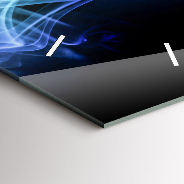 Ceas vertical de perete din sticlă Linii colorate abstracte