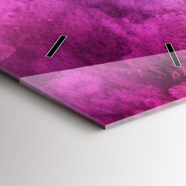 Ceas vertical de perete din sticlă Pete colorate