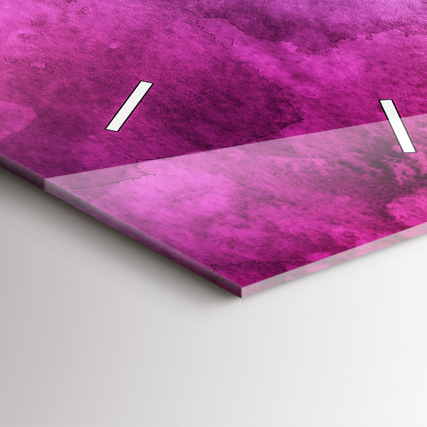 Ceas vertical de perete din sticlă Pete colorate