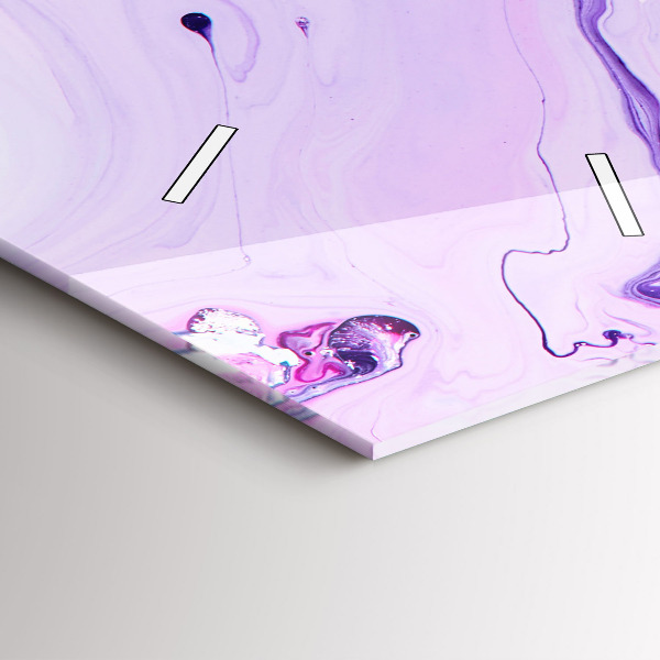 Ceas vertical de perete din sticlă Fundal colorat