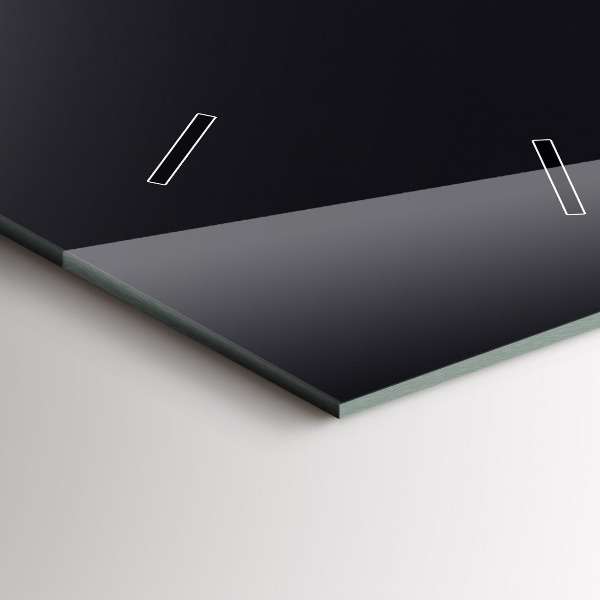 Ceas vertical de perete din sticlă Val futurist