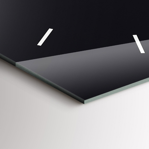 Ceas vertical de perete din sticlă Val futurist