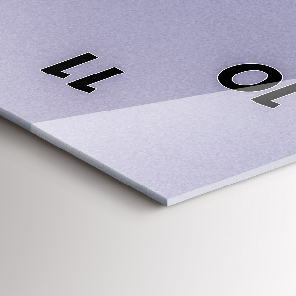 Ceas vertical de perete din sticlă Abstracția soarelui