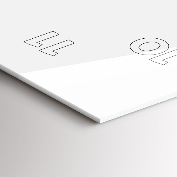 Ceas vertical de perete din sticlă Abstracția aurie