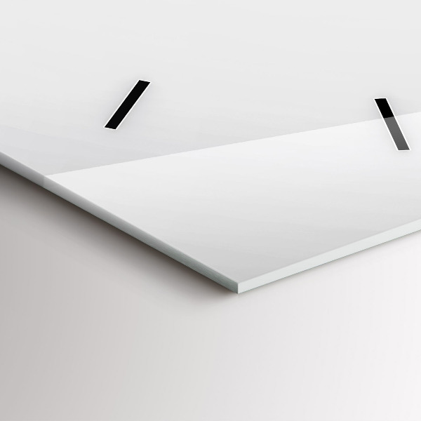 Ceas vertical de perete din sticlă Linii abstracte