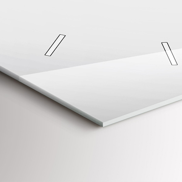 Ceas vertical de perete din sticlă Linii abstracte