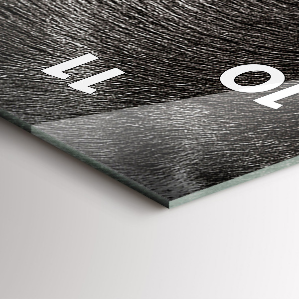 Ceas vertical de perete din sticlă Câine și pisică scoțian