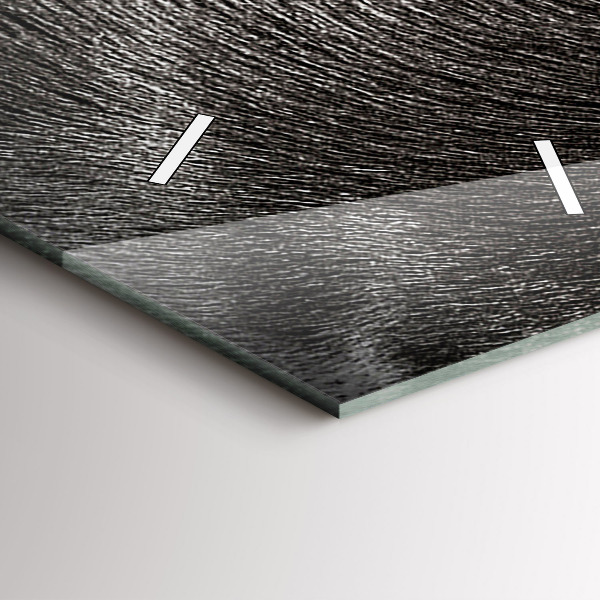 Ceas vertical de perete din sticlă Câine și pisică scoțian