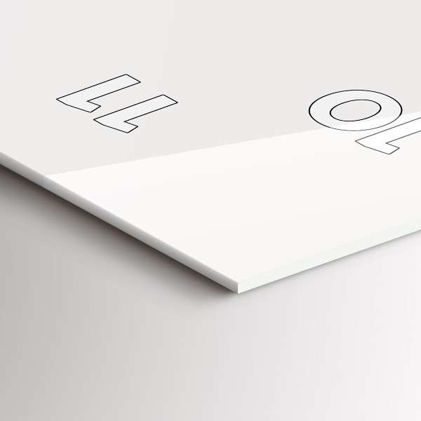 Ceas vertical de perete din sticlă Fazele lunii și ochiul