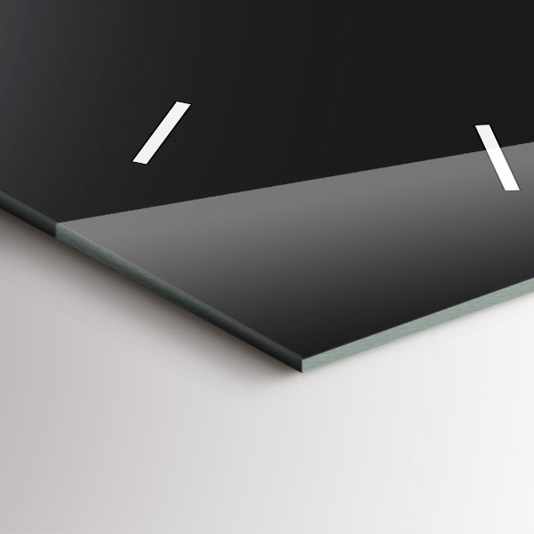 Ceas vertical de perete din sticlă Fazele lunii