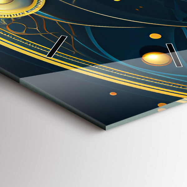 Ceas vertical de perete din sticlă Ceas horoscop