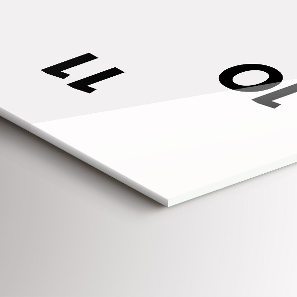 Ceas vertical de perete din sticlă Desen cursa de ciclism