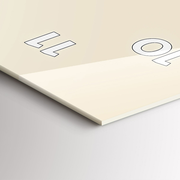 Ceas vertical de perete din sticlă Cerb abstract