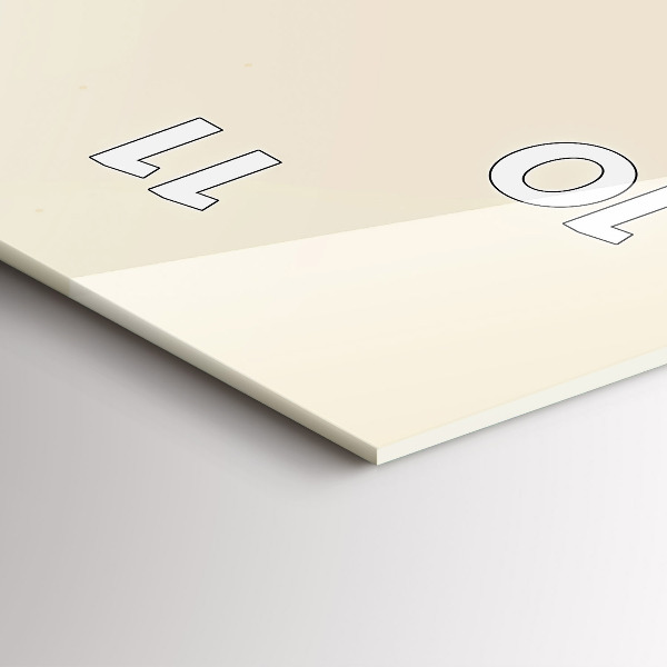 Ceas vertical de perete din sticlă Bărbat cu barbă