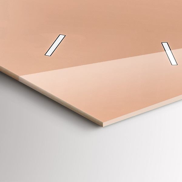 Ceas vertical de perete din sticlă Ilustrație cu flamingo