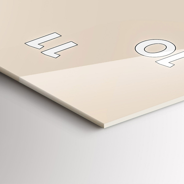 Ceas vertical de perete din sticlă Bărbat cu pipă