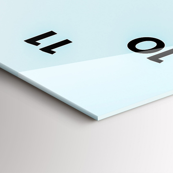 Ceas vertical de perete din sticlă Cățeluș