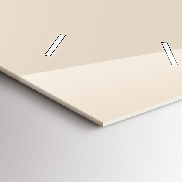 Ceas vertical de perete din sticlă Cap de lup