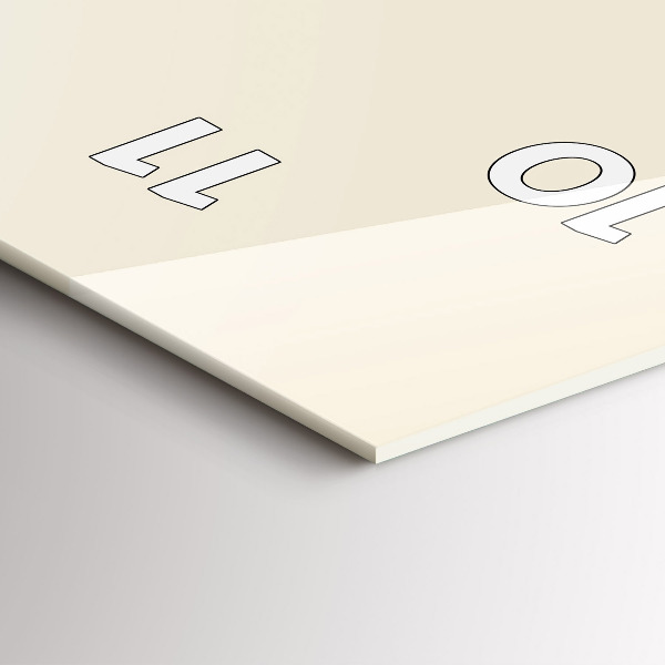 Ceas vertical de perete din sticlă Cerb în cămașă