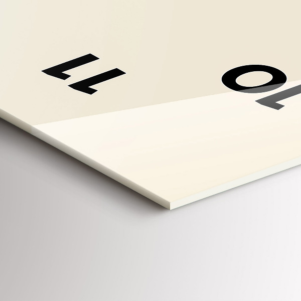 Ceas vertical de perete din sticlă Cerb în cămașă