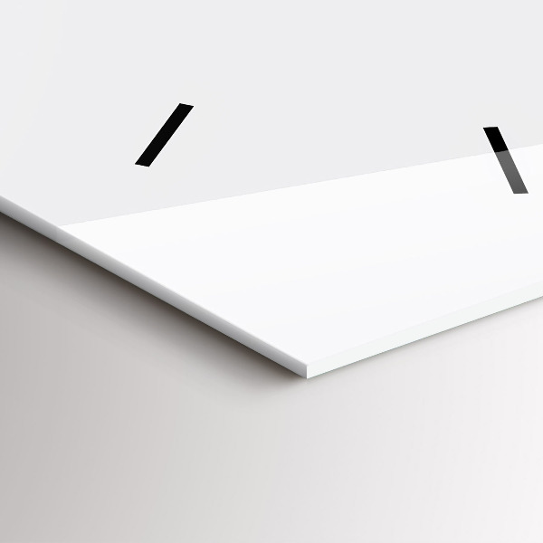 Ceas vertical de perete din sticlă Siluetă pantera