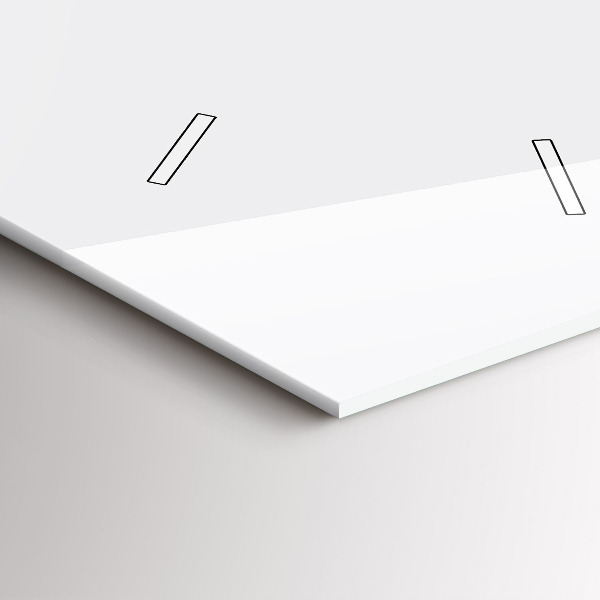 Ceas vertical de perete din sticlă Siluetă pantera