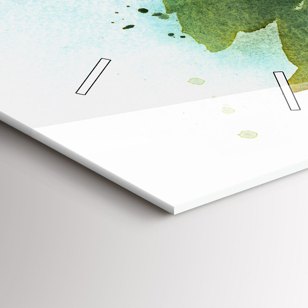 Ceas vertical de perete din sticlă Vizualizarea naturii