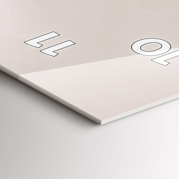 Ceas vertical de perete din sticlă Pasăre de prădăre