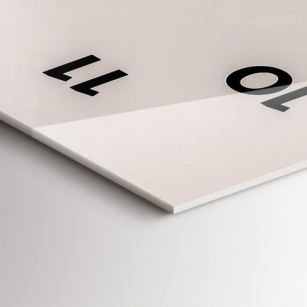 Ceas vertical de perete din sticlă Pasăre de prădăre