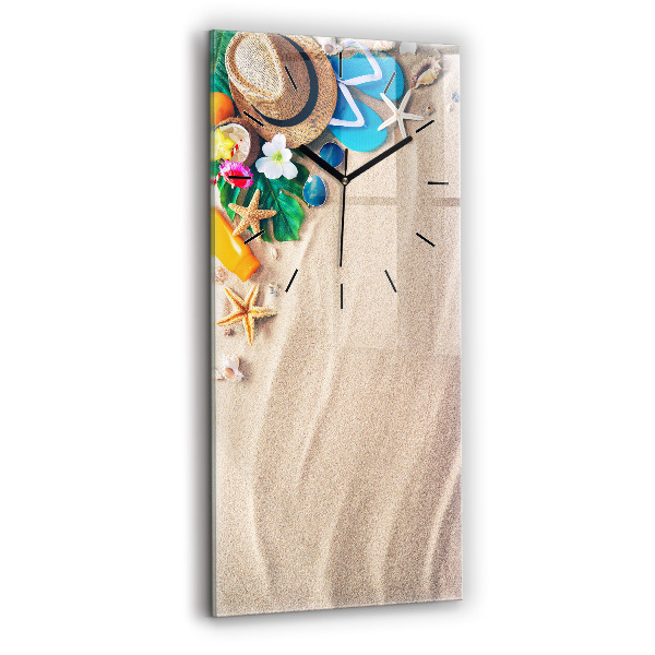 Ceas vertical de perete din sticlă Accesorii de vacanta