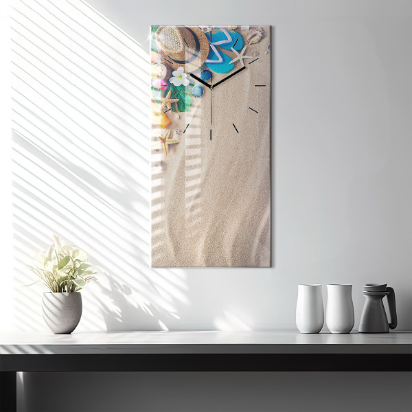 Ceas vertical de perete din sticlă Accesorii de vacanta