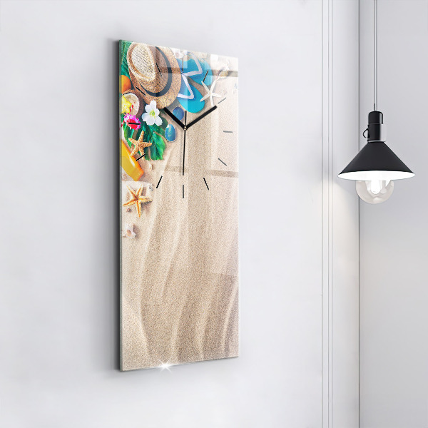 Ceas vertical de perete din sticlă Accesorii de vacanta